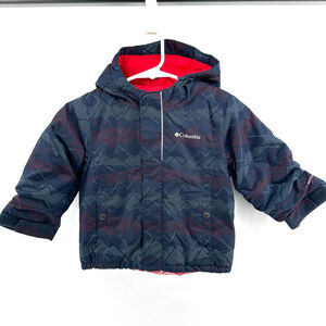 COLUMBIA Puffer Coat INSULATED Reflective SKI Zip Snow Jacket BOYS 2T Toddler